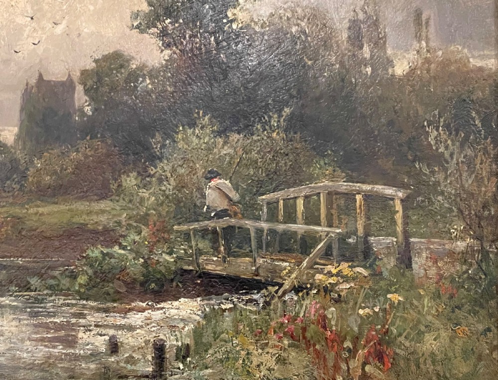 Good Landscape Oil Painting by Henry Maurice Page View III