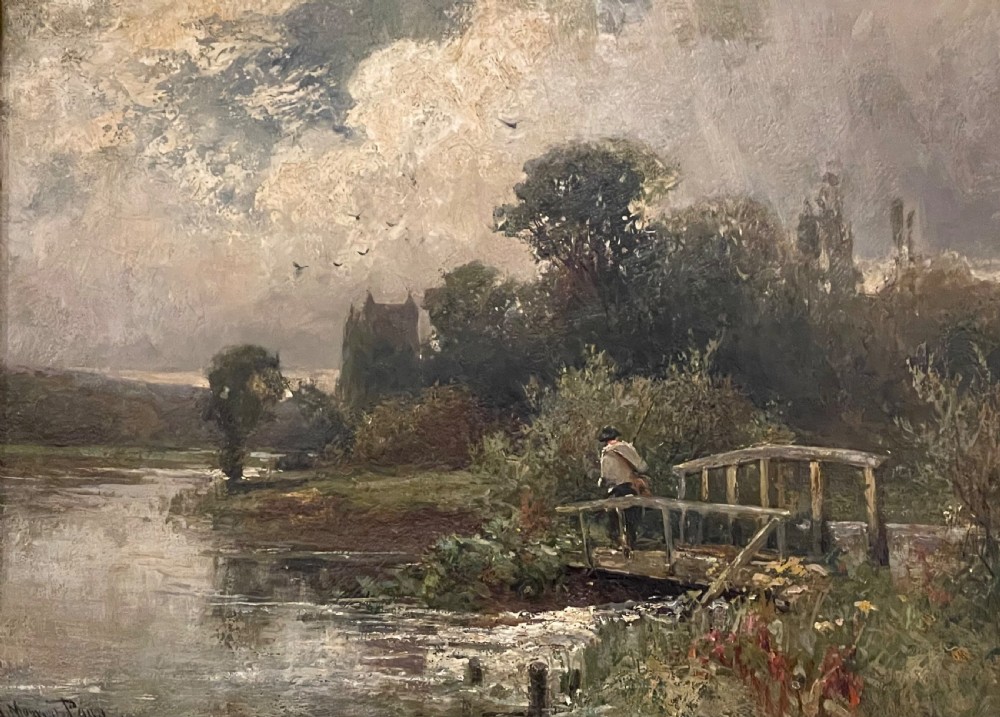 Good Landscape Oil Painting by Henry Maurice Page View IV
