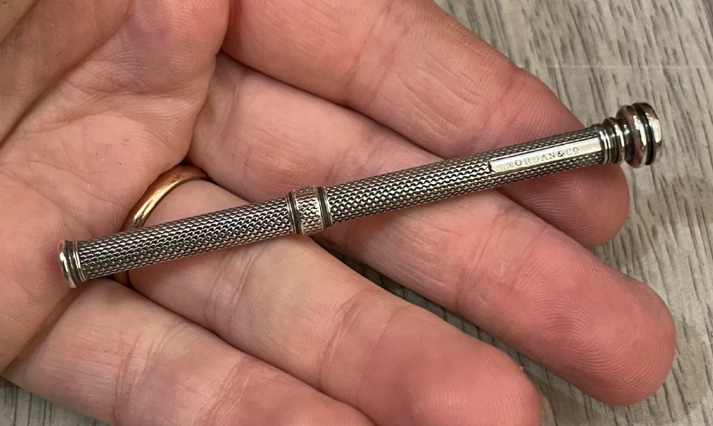 Victorian Solid Silver Pencil by S Mordan View II