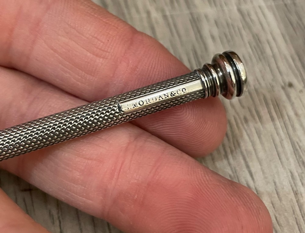 Victorian Solid Silver Pencil by S Mordan View III
