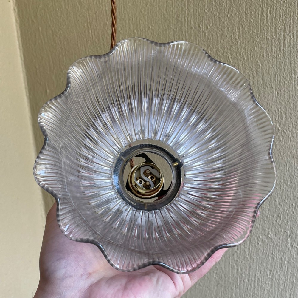 Edwardian Holophane Pendant Light View VII