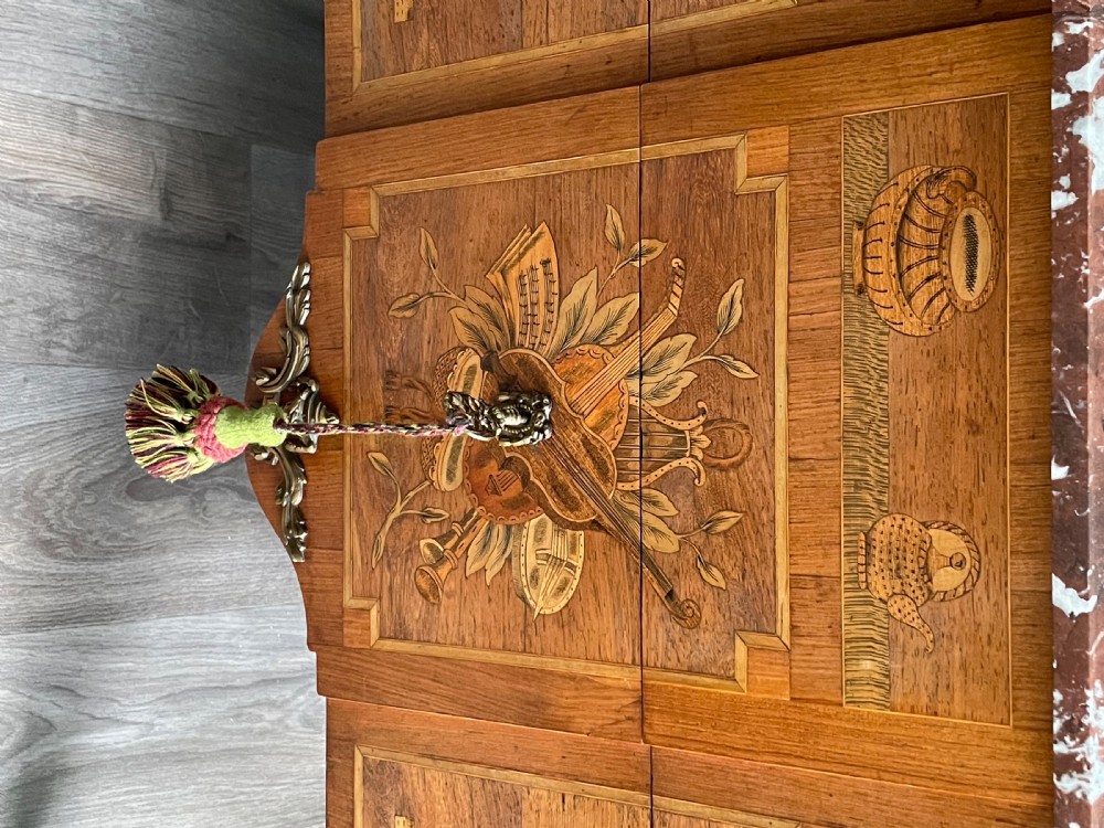 Impressive French Transitional Marquetry Commode View IV