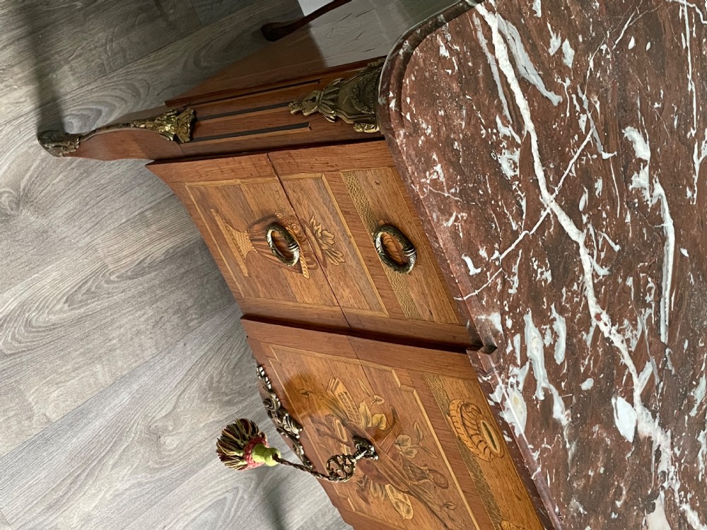 Impressive French Transitional Marquetry Commode View V