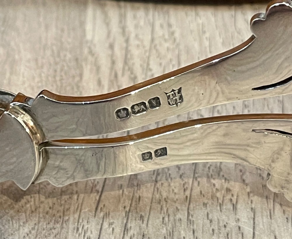 Quality Victorian Solid Silver Grape Scissors, 1891 View V
