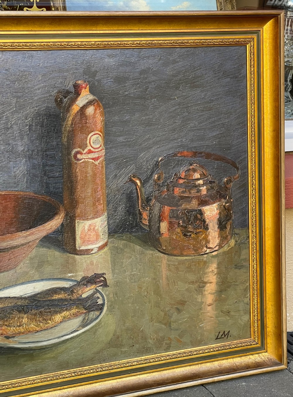 Dutch Still Life Oil Painting signed LM View III