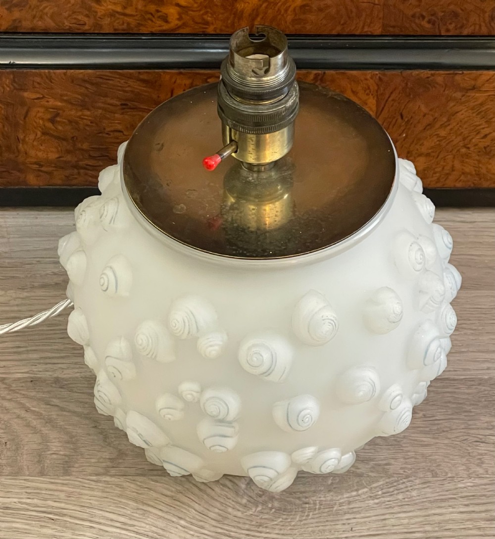 Beautiful Lalique Palissy Vase with Light Kit View IV
