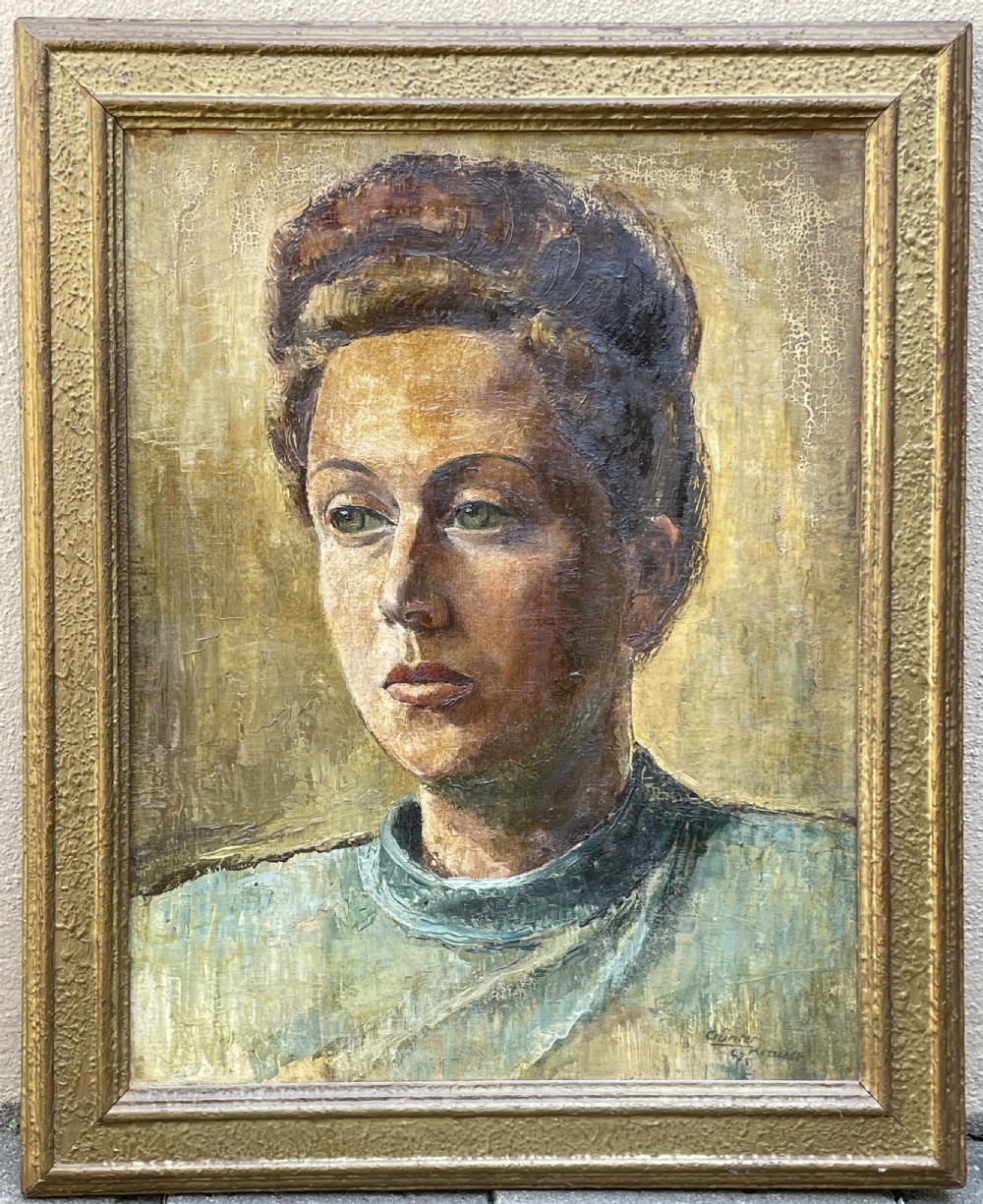 Portrait Oil Painting of a Lady By Gunter Krause