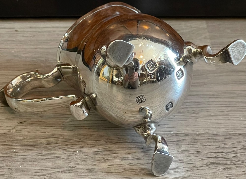 Heavy Britannia Silver Cream Jug View III