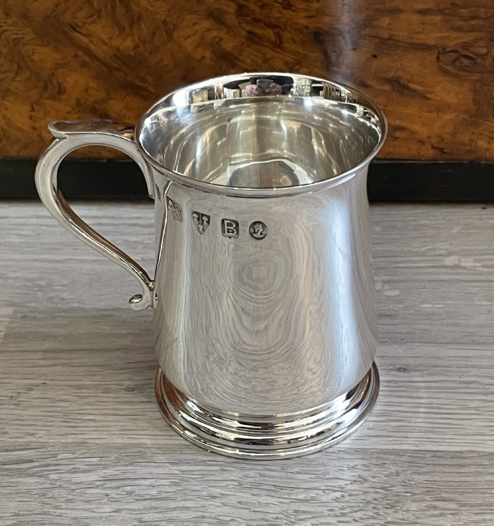 Solid Silver Christening Mug, Lowes of Chester
