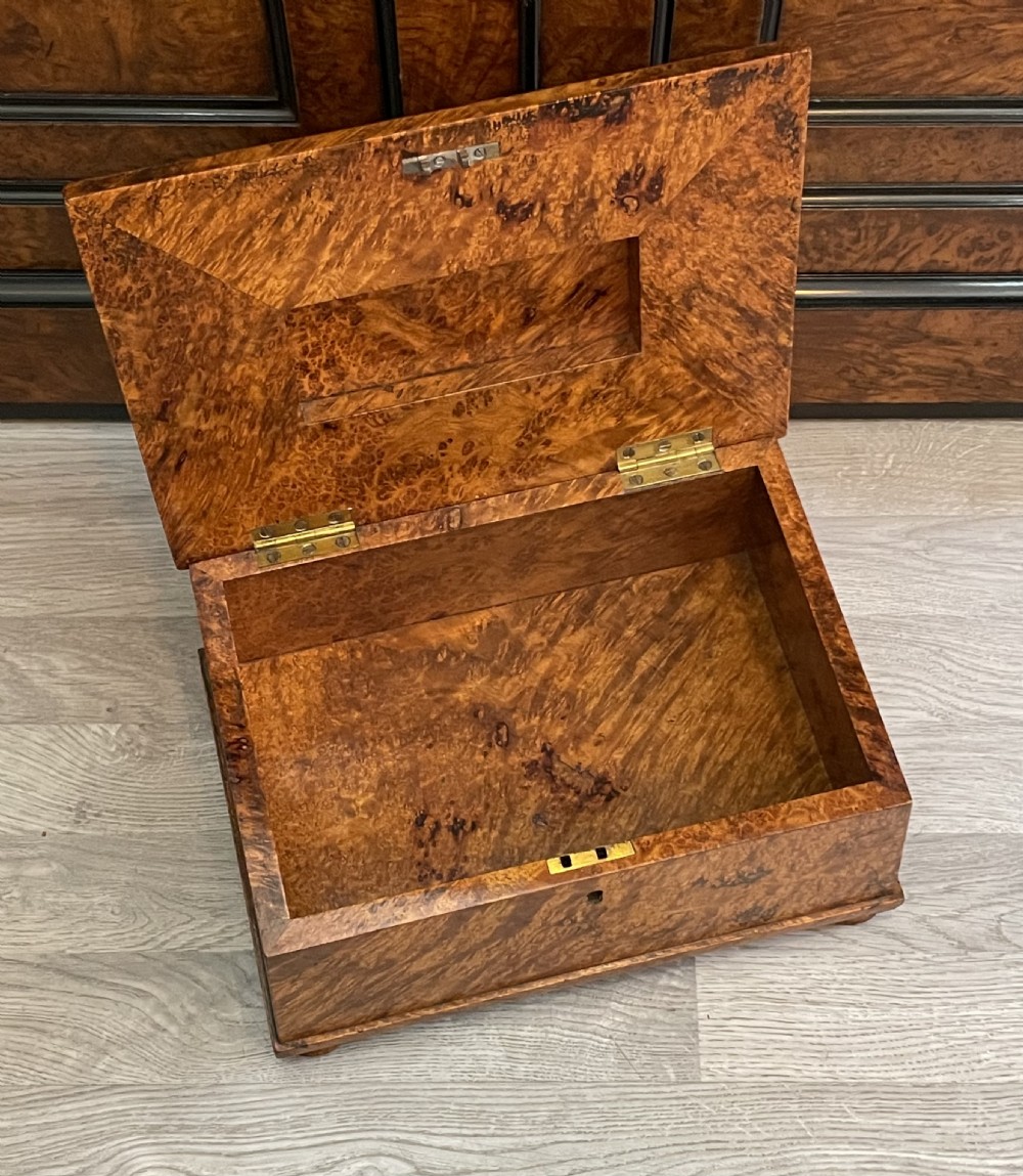 19th Century Amboyna Jewellery Box  View VII