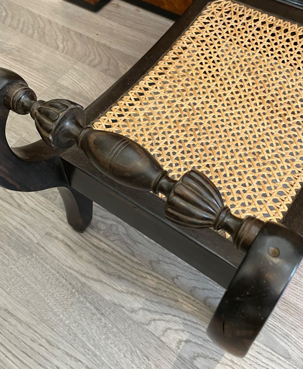 Anglo Indian Solid Ebony Footstool View III