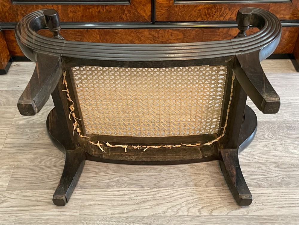 Anglo Indian Solid Ebony Footstool View V
