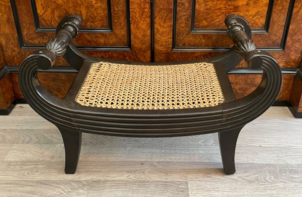 Anglo Indian Solid Ebony Footstool View VI