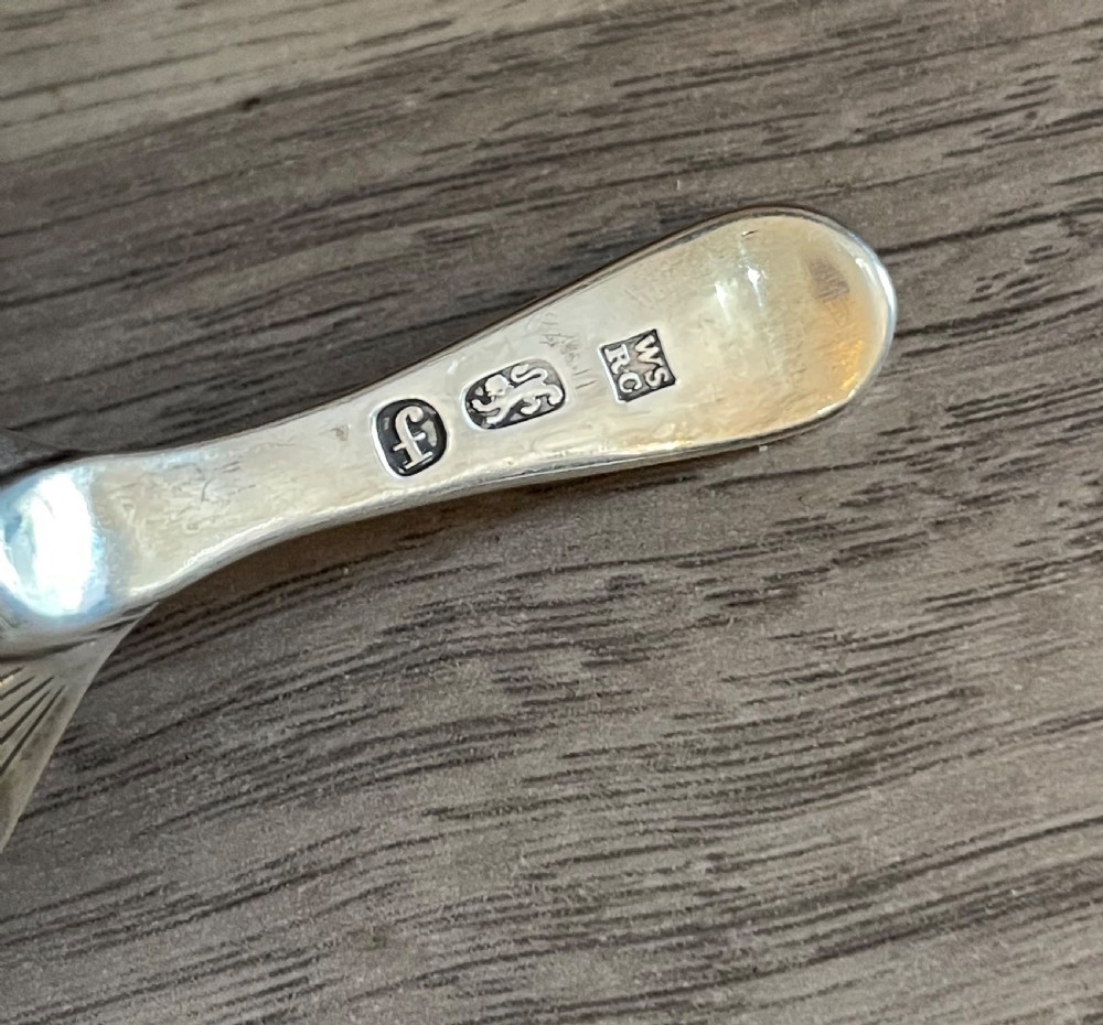 George III Silver Shell Caddy Spoon, 1781 View IV