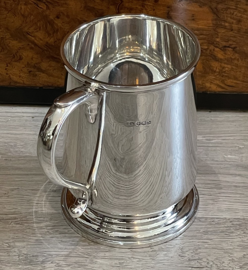 George V Silver Pint Tankard, 1919 View III