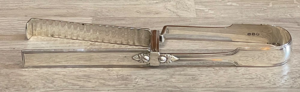 George III Silver Asparagus Tongs View III