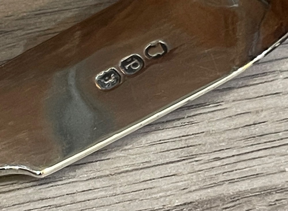 George III Silver Asparagus Tongs View V