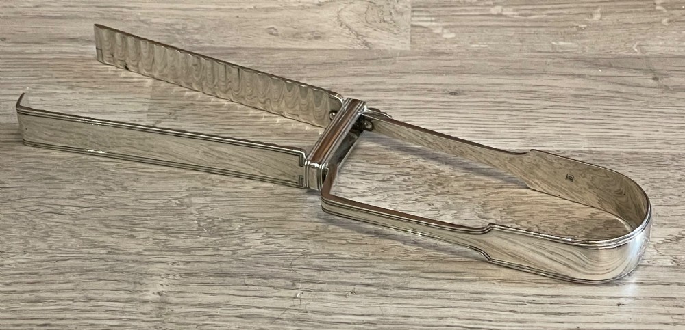 George III Silver Asparagus Tongs View VII