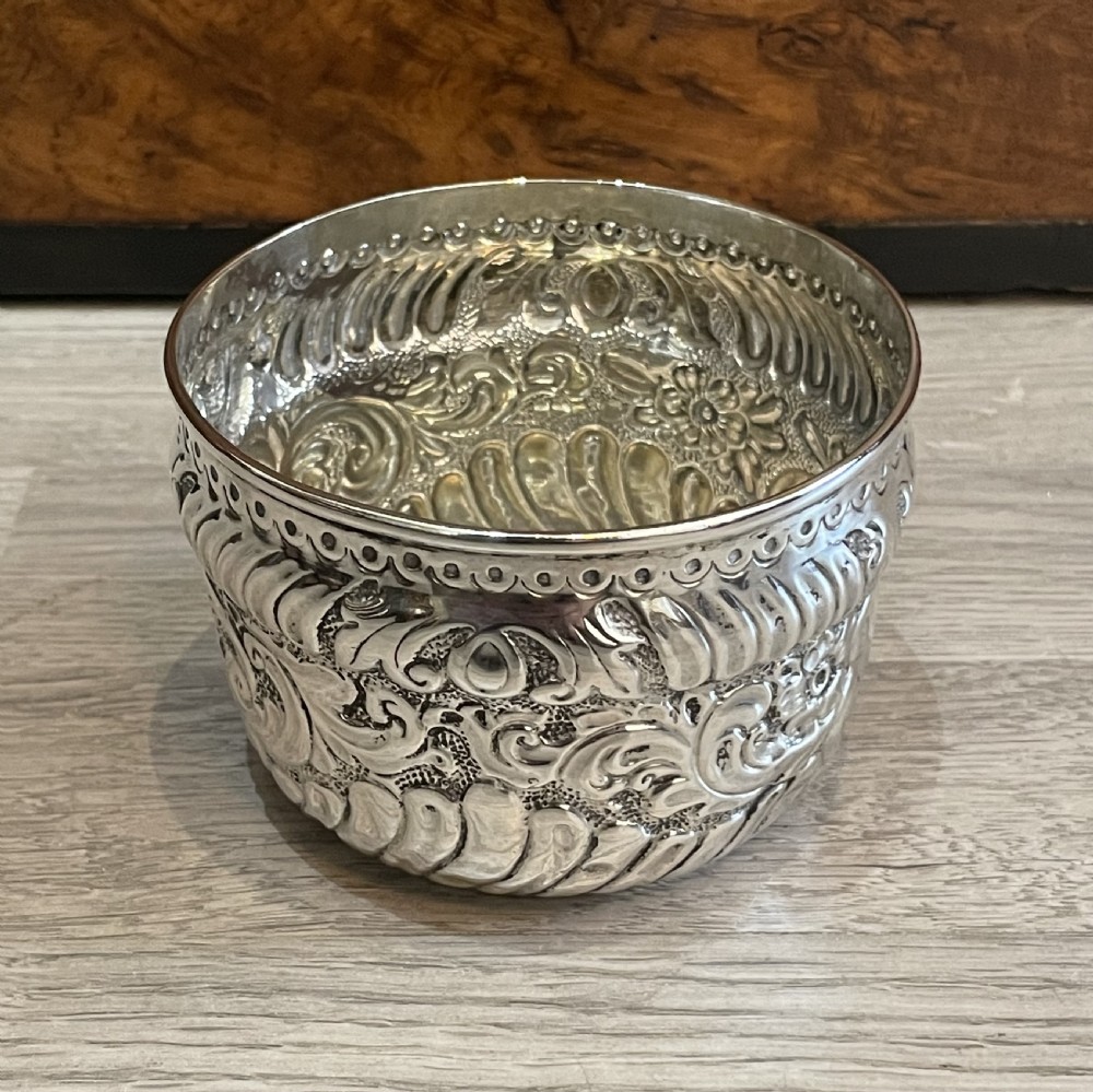 Pretty Victorian Silver Bowl Inset with Charles II Silver Crown 1670 View III