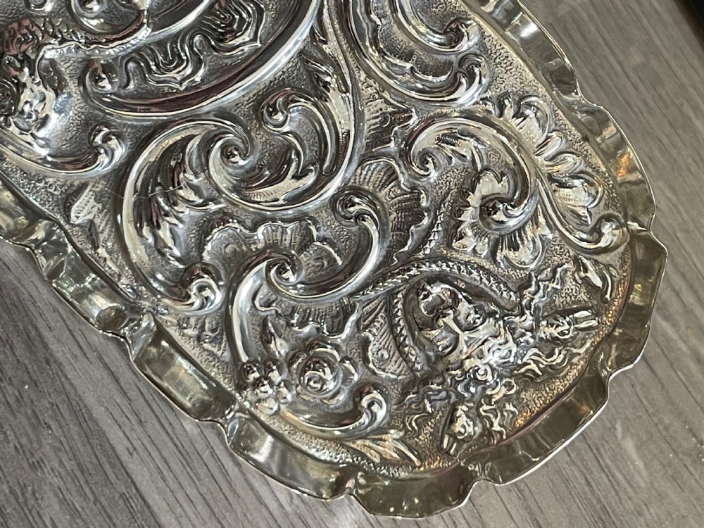 Set of Victorian Silver Trays by William Comyns View V