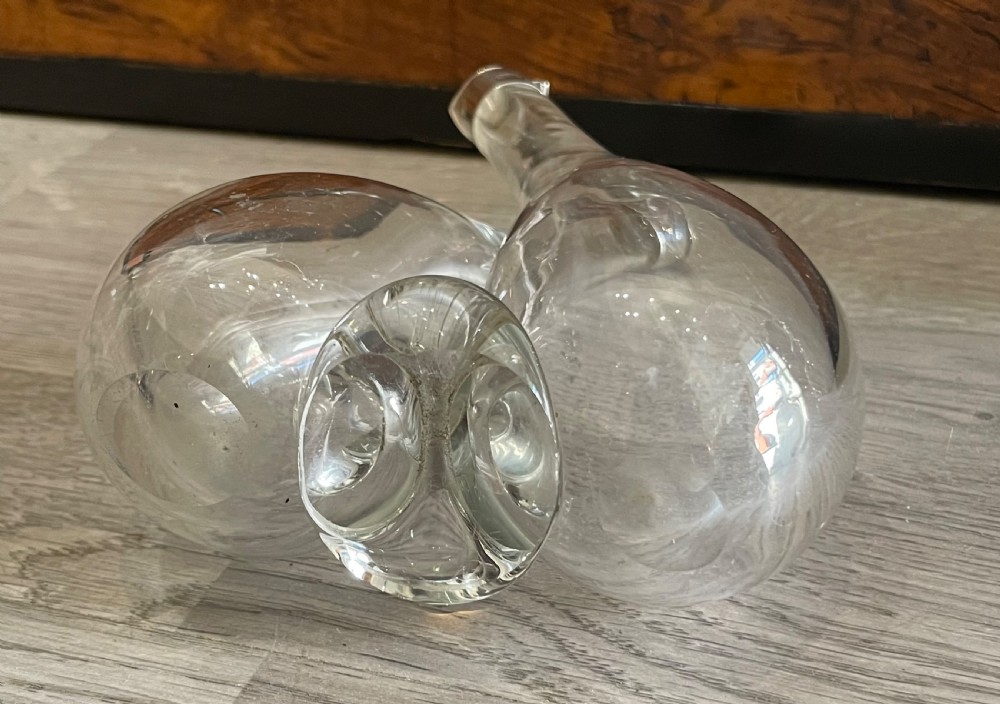 Edwardian Silver & Glass Oil & Vinegar Bottle View III
