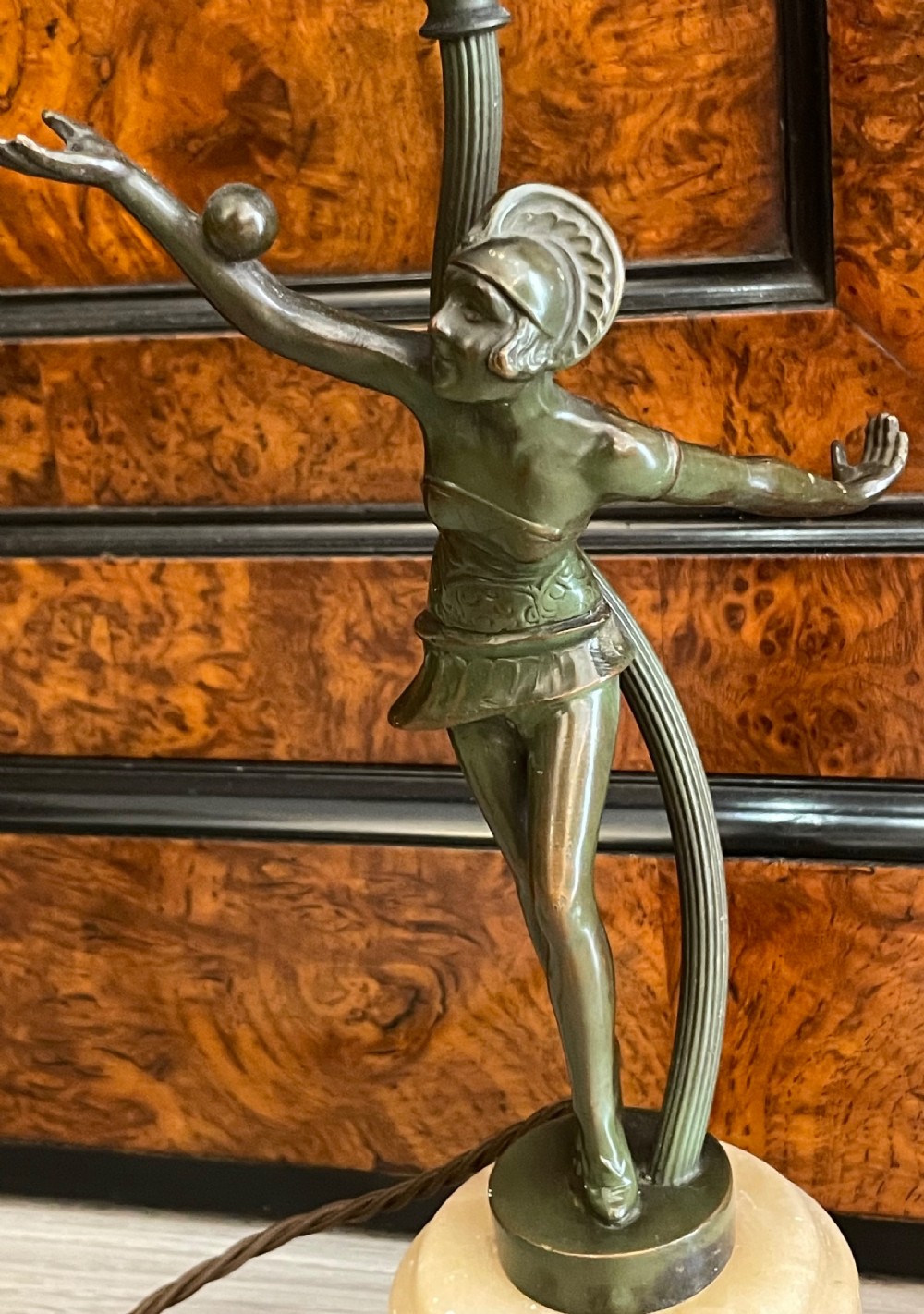 Good Art Deco Lady Lamp  View IV