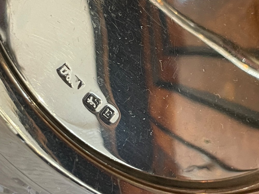 George V Silver Mounted Biscuit Barrel View VI