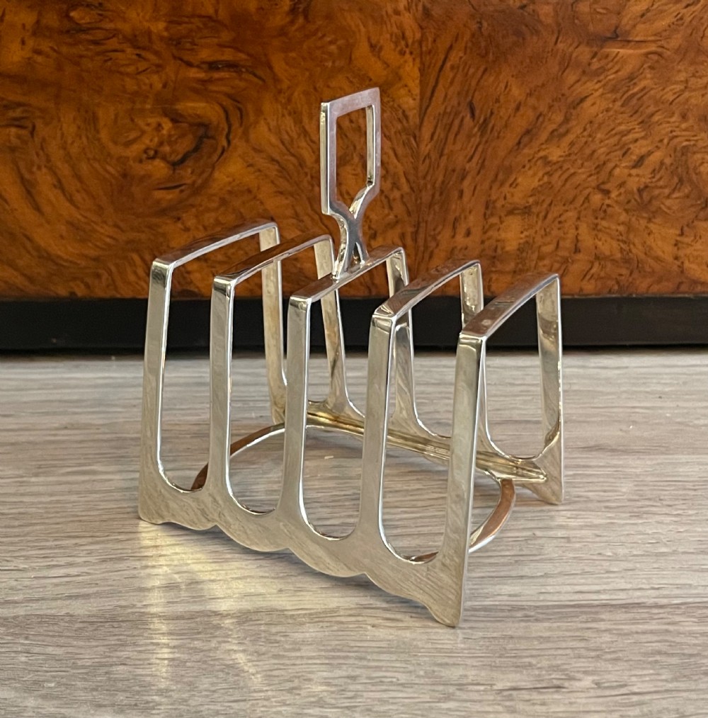 Art Deco Solid Silver Toast Rack