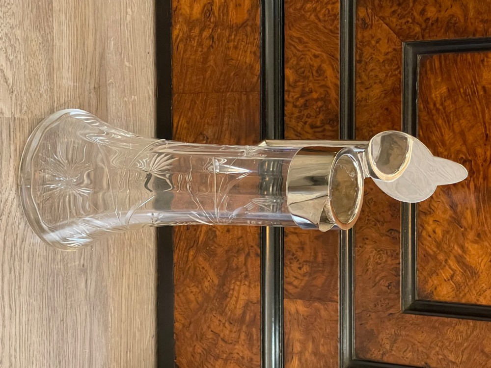 Good Late Victorian Silver Mounted Claret Jug, 1900 View IV