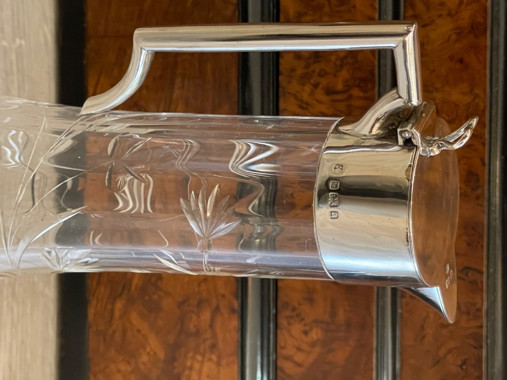 Good Late Victorian Silver Mounted Claret Jug, 1900 View VI
