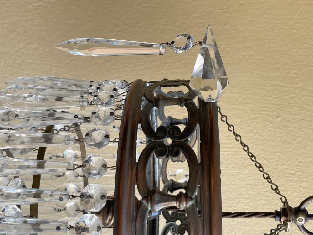 A Good Five Tier Waterfall Crystal Chandelier  View III