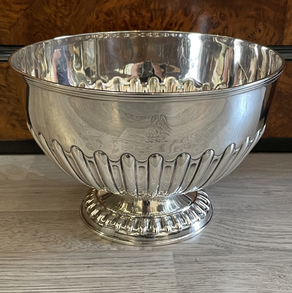 Victorian Silver Rose Bowl, 1898 View II