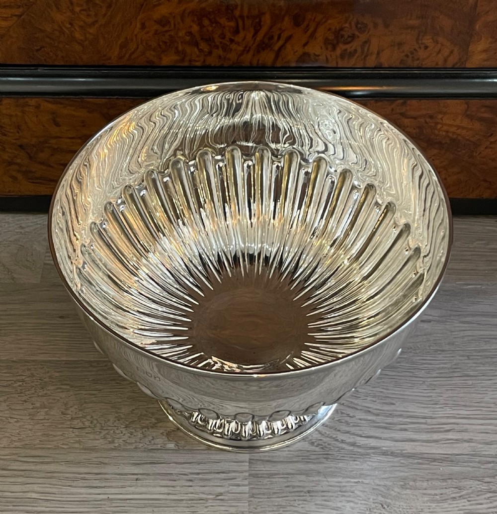 Victorian Silver Rose Bowl, 1898 View IV