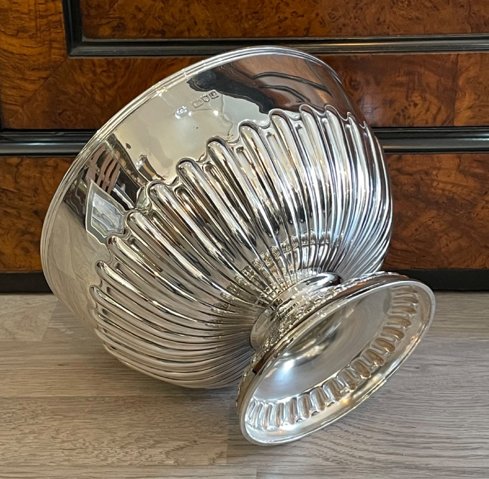 Victorian Silver Rose Bowl, 1898 View V