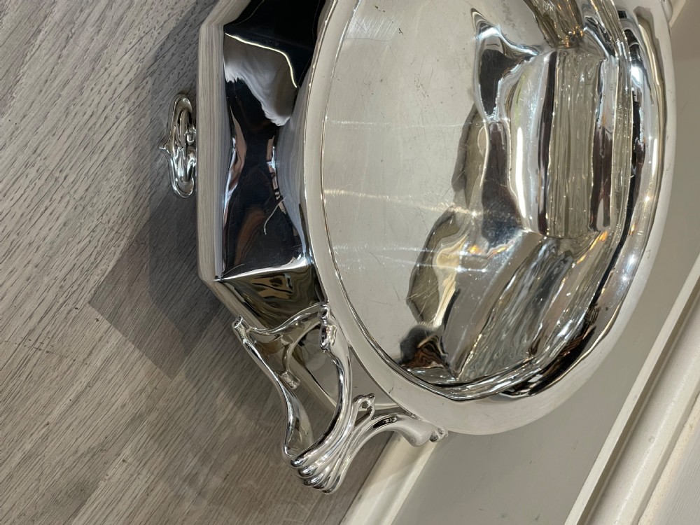 Fabulous Scottish Art Nouveau Silver Bowl, Edinburgh View II