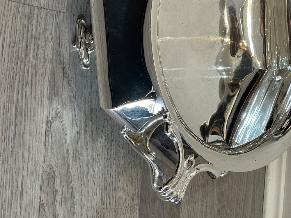 Fabulous Scottish Art Nouveau Silver Bowl, Edinburgh View VI