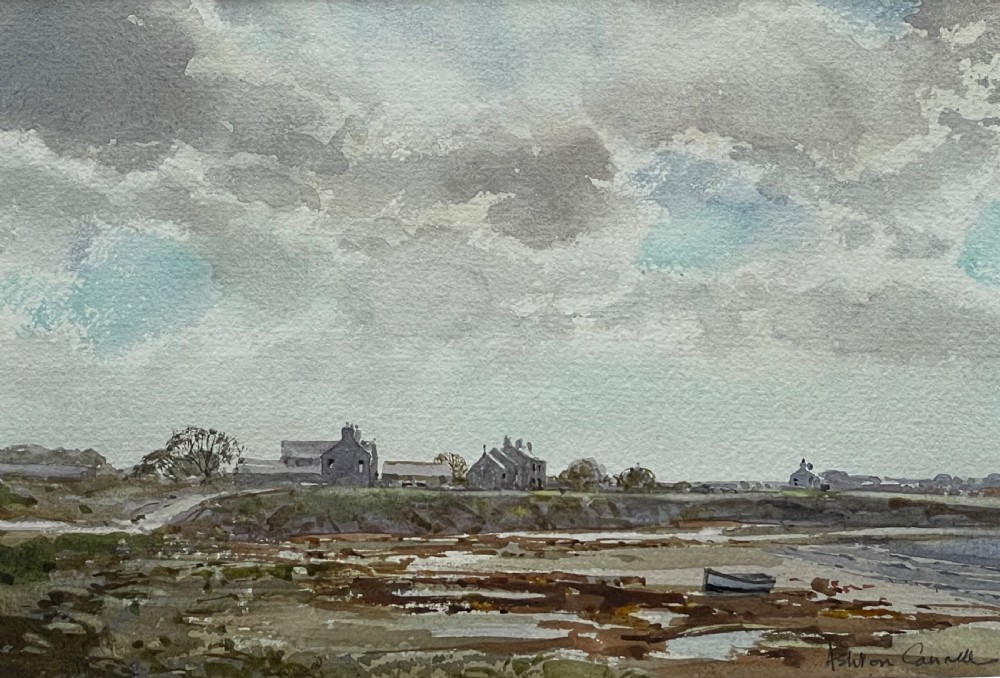 Watercolour of Pooil Vaaish Farm Isle of Man by Edward Ashton Cannell View II