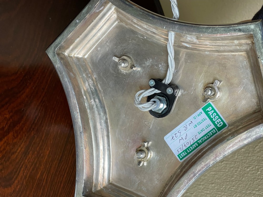 Late Victorian Silver Plated Table Lamp by Walker & Hall View VII