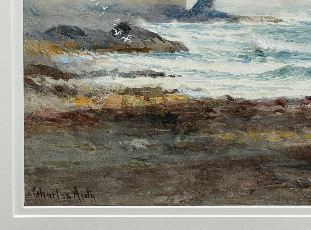 Isle of Man Coastal Watercolour by Charles Auty View III