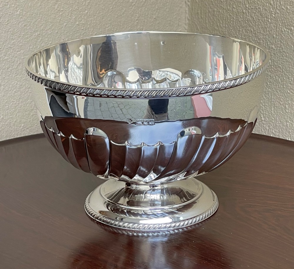 Victorian Solid Silver Rose Bowl, 1900