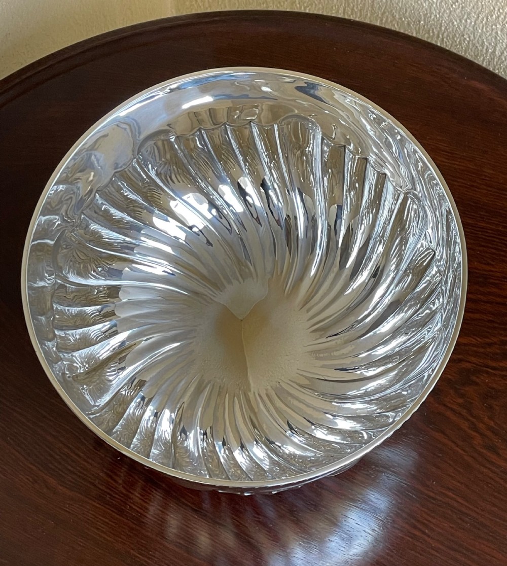 Victorian Solid Silver Rose Bowl, 1900 View IV
