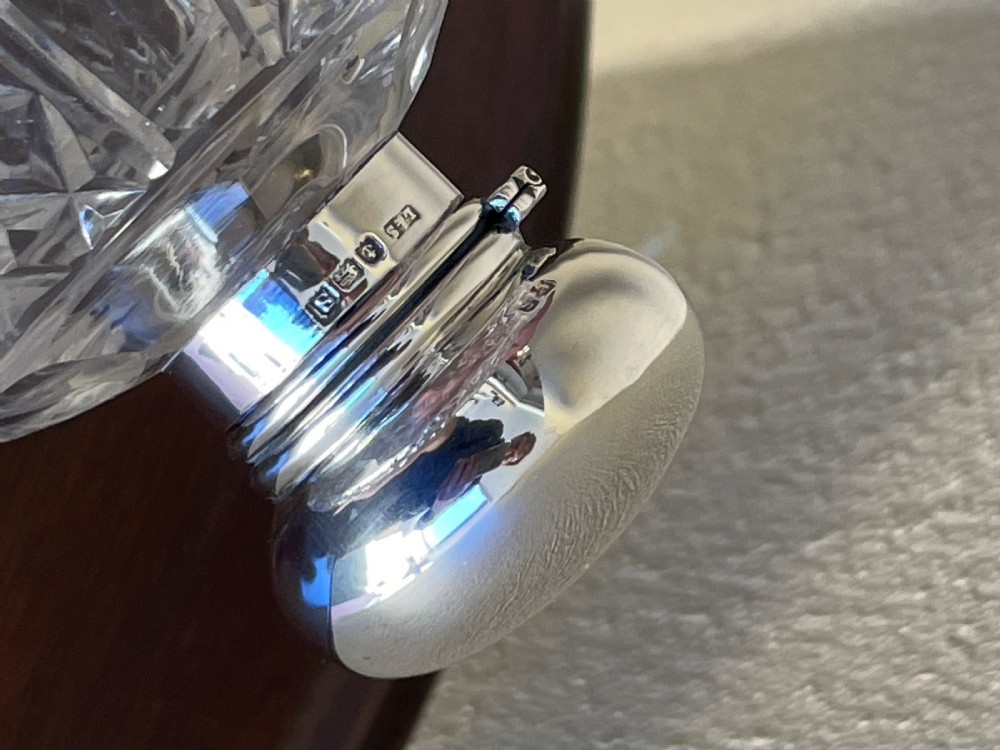 George V Silver and Glass Scent Bottle by Levi & Salaman  View III