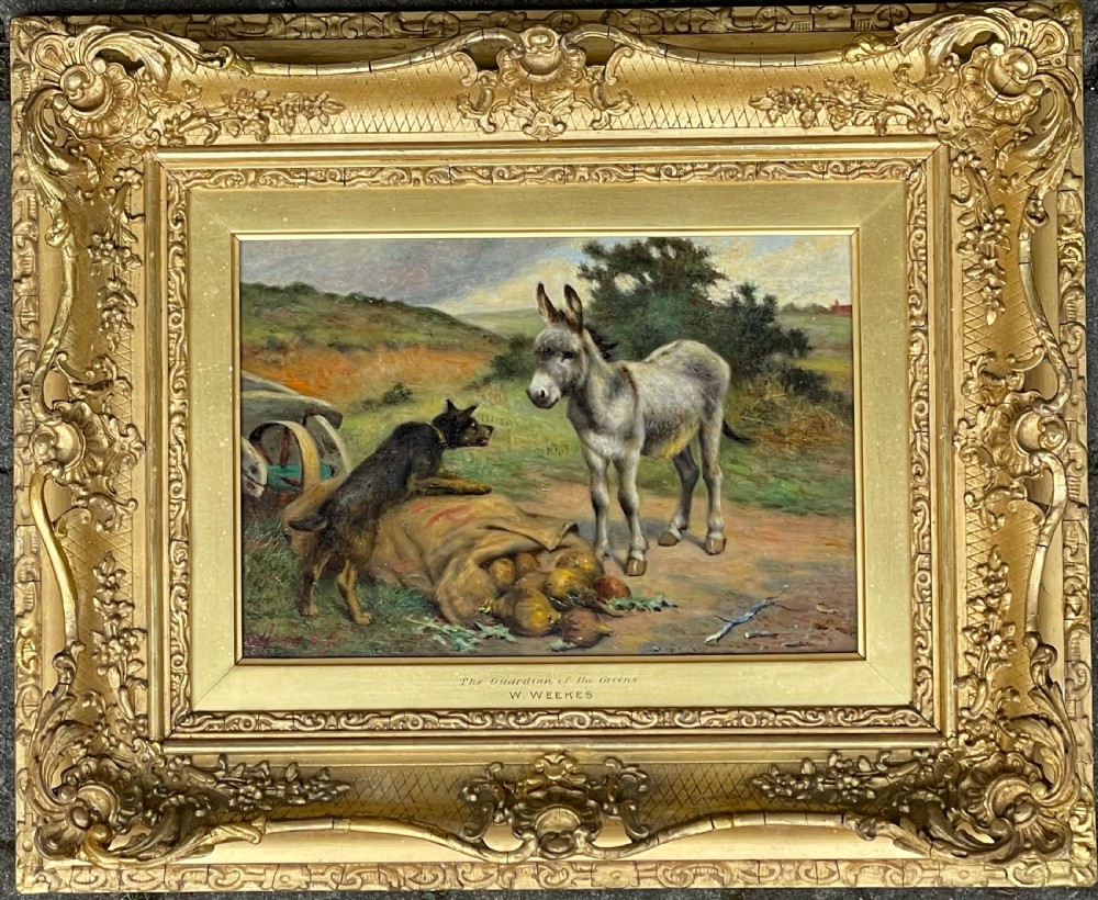 Herbert William Weekes Oil Painting, The Guardian of the Greens