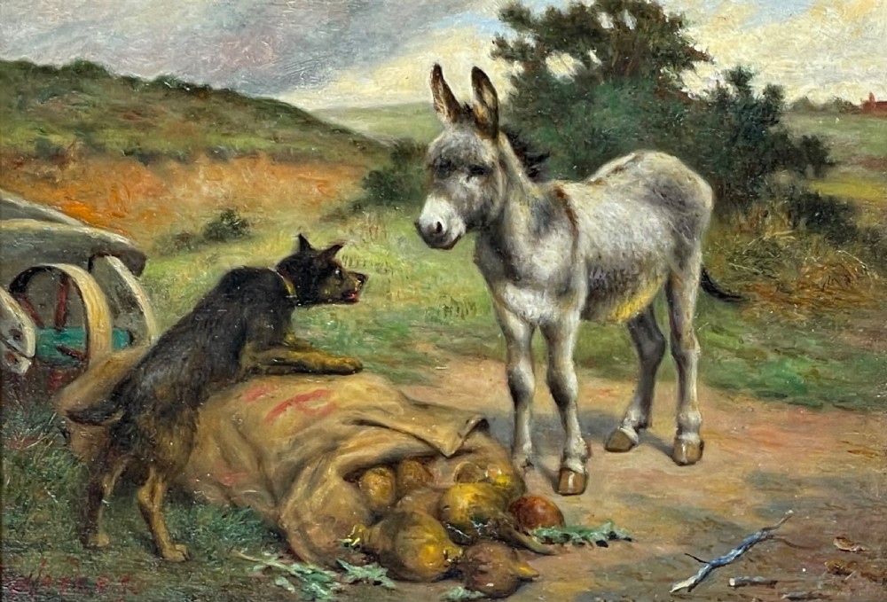 Herbert William Weekes Oil Painting, The Guardian of the Greens View II