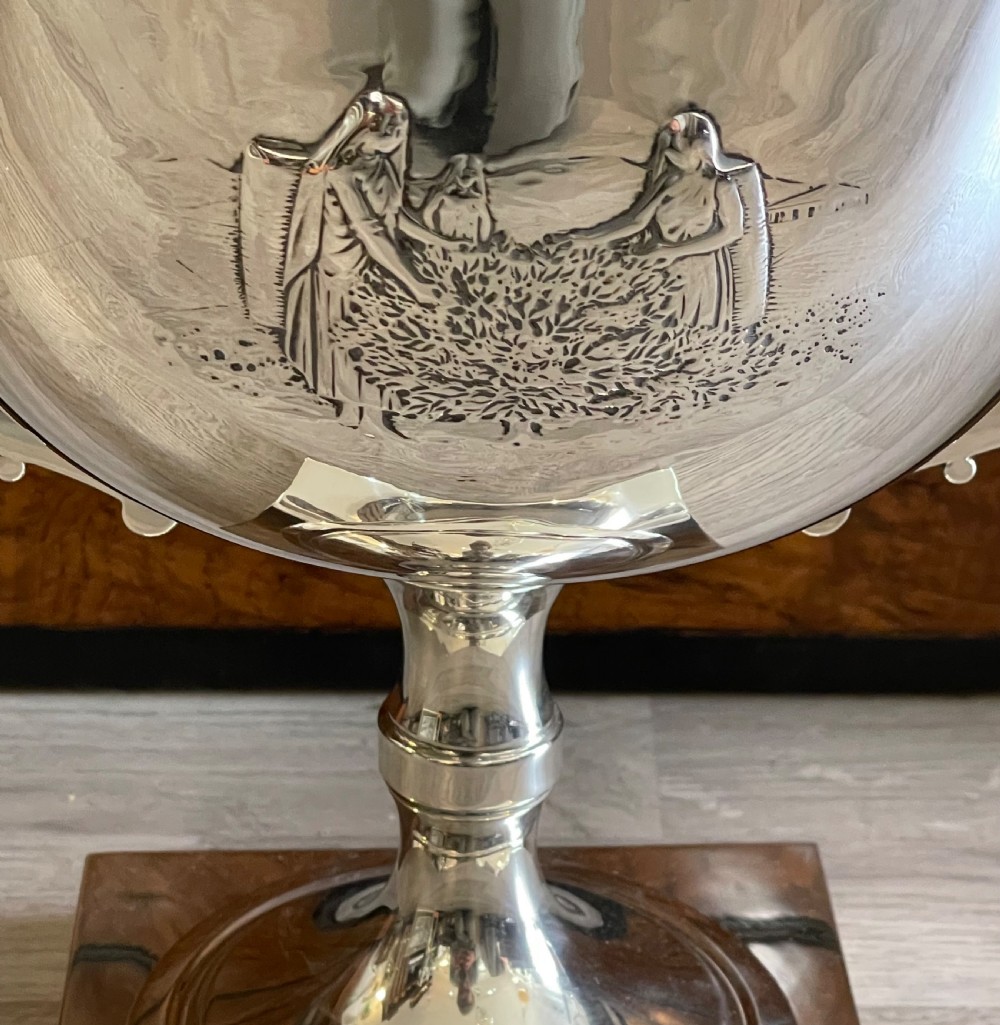 Very Large Art Deco Silver Trophy Cup View II