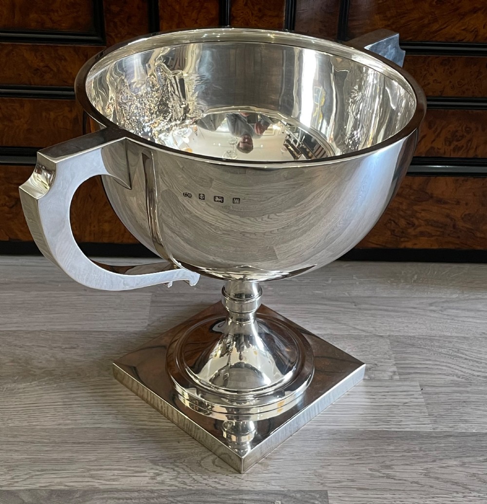 Very Large Art Deco Silver Trophy Cup View III