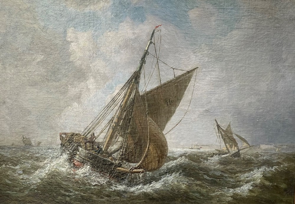 Large Marine Oil Painting by Henri Cassinelli View III