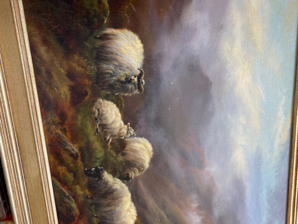 William H Watson Sheep Landscape Oil Painting View V