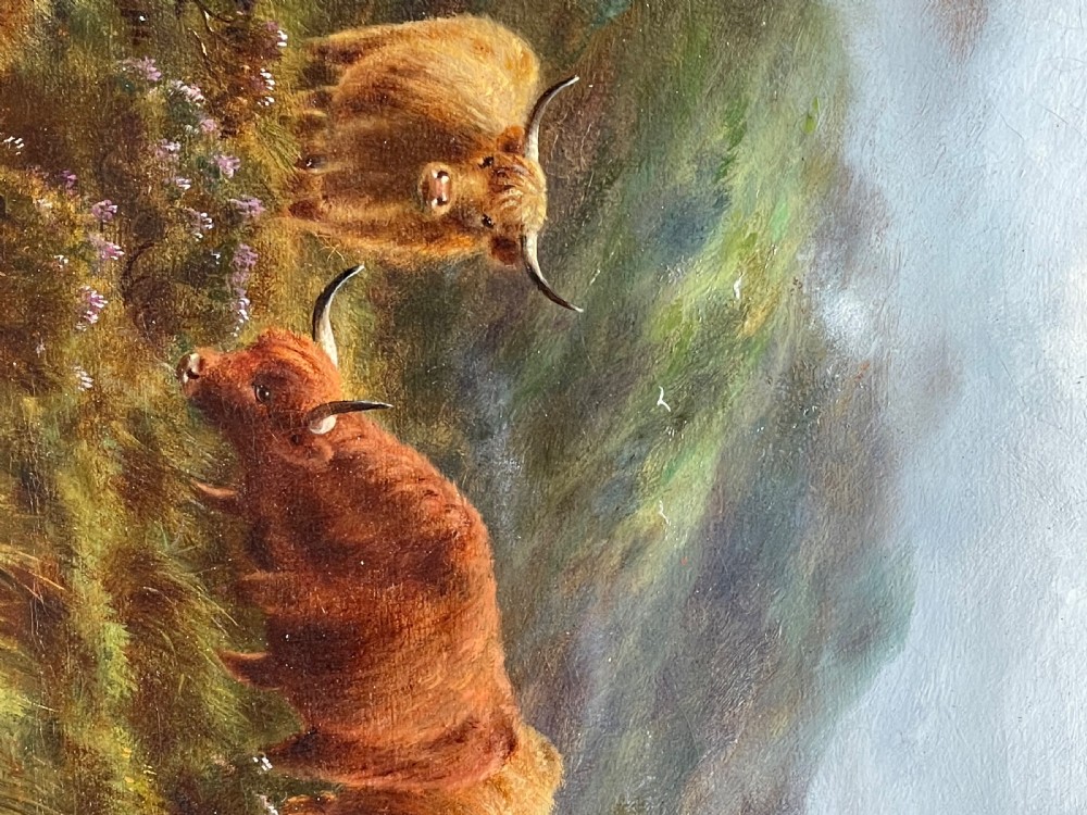 Highland Catlle Oil Painting by William H Watson View III