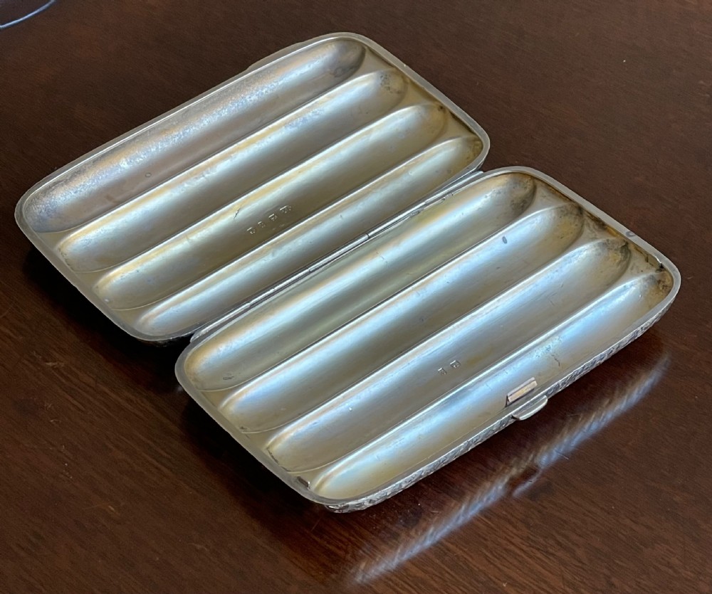 Victorian Silver Cigar Case, 1897 View V
